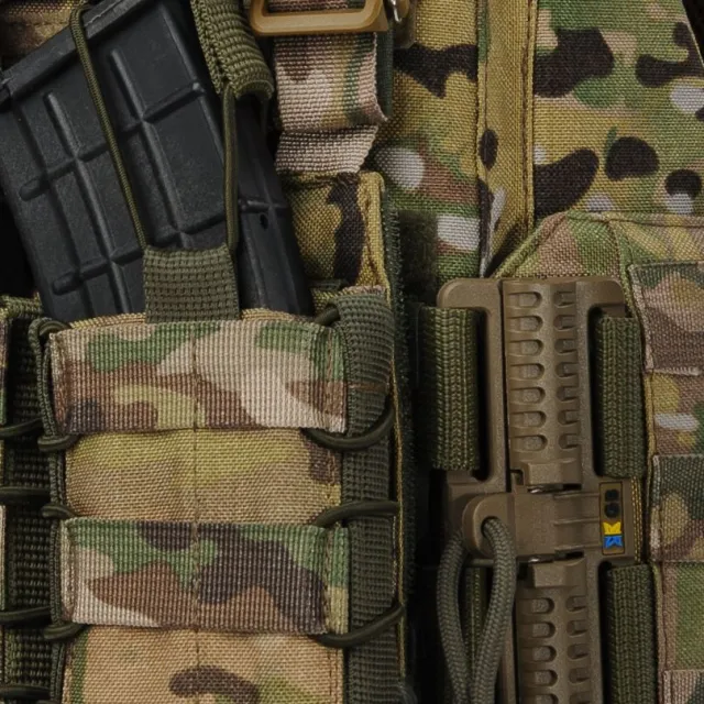 11 - Плитоноска жіноча Warmor gen.3 FL (for Ladies). З підсумками під магазини АК і швидким бічним і верхнім скиданням (без плит). Мультикам.