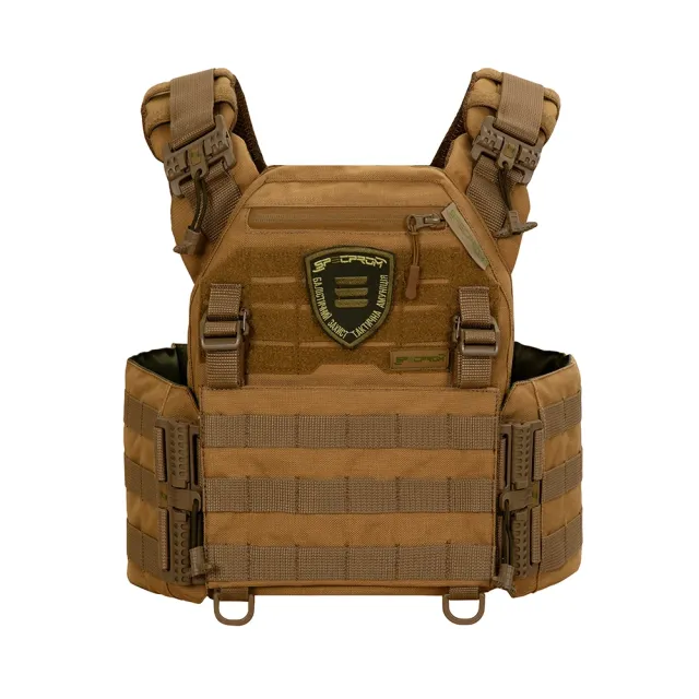 1 - Плитоноска Warmor Gen.3 Pro з системою швидкого скидання. Molle. Колір Койот