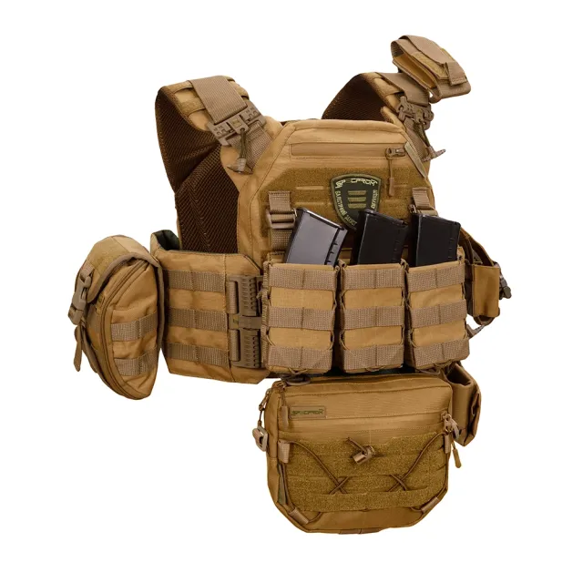 3 - Плитоноска Warmor gen.3 Pro Max. Система швидкого скидання. 7 підсумок. Койот