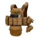 1 - Плитоноска Warmor gen.3 Pro Max XL Койот. Система швидкого скидання. 7 підсумок. (Великого розміру)