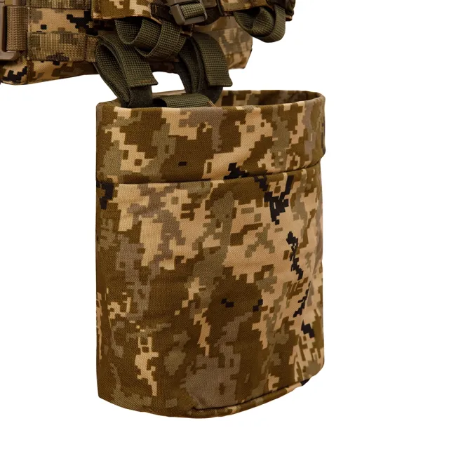 9 - Плитоноска Warmor gen.3 Pro Max XL Піксель ММ14. Система швидкого скидання. 7 підсумок. (Великого розміру)