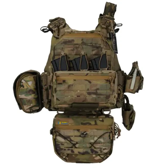 3 - Плитоноска Warmor Gen.6 PRO MAX. Мультикам. Максимальний набір підсумків