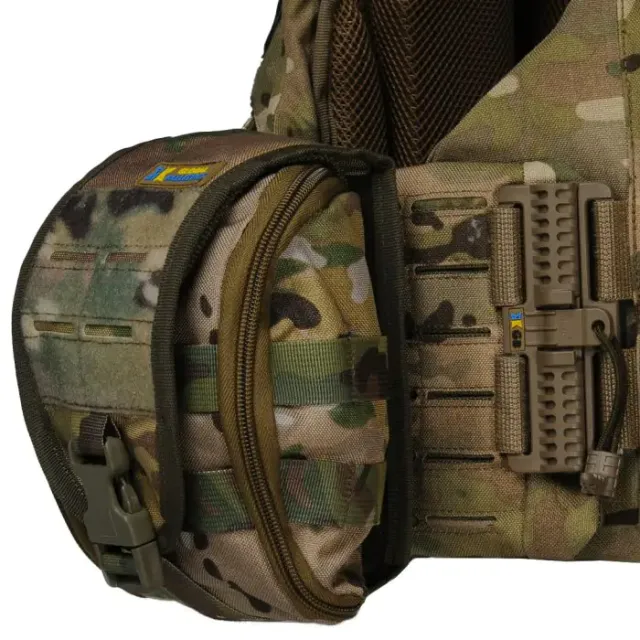 8 - Плитоноска Warmor Gen.6 PRO MAX. Мультикам. Максимальний набір підсумків