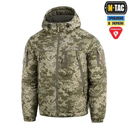 1 - Куртка тактична зимова M-Tac Alpha Gen.IV Pro Primaloft. Піксель MM14