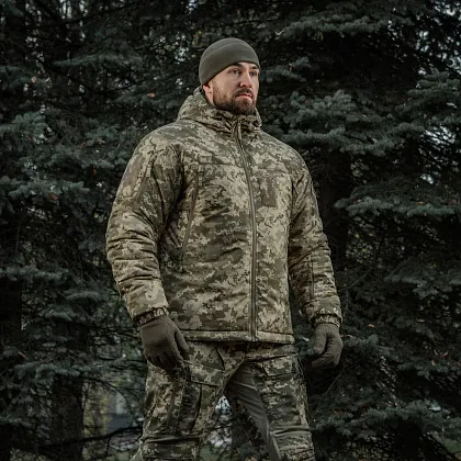 3 - Куртка тактична зимова M-Tac Alpha Gen.IV Pro Primaloft. Піксель MM14