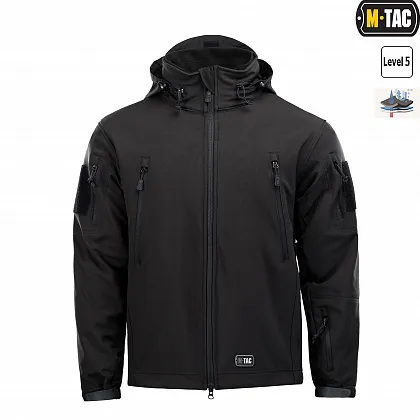2 - Куртка тактична Soft Shell з підстібкою Black. Чорна