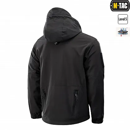 3 - Куртка тактична Soft Shell з підстібкою Black. Чорна