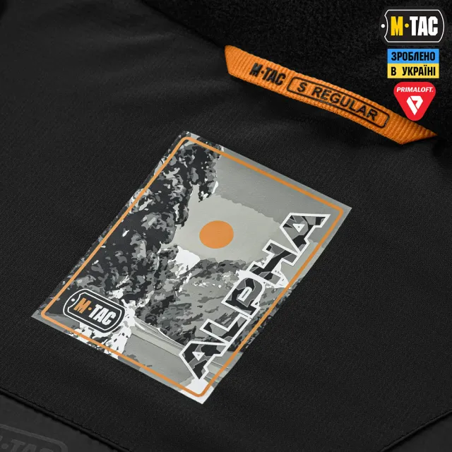 7 - Куртка тактична зимова M-Tac Alpha Gen.IV Pro Primaloft. Чорний