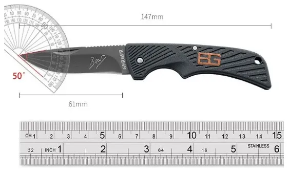 3 - Ніж складний Gerber A292 з серейтором