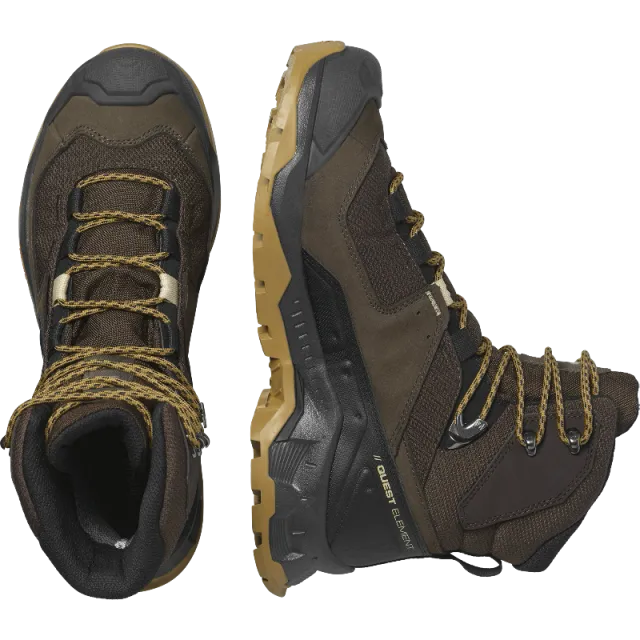 1 - Черевики туристичні SALOMON Quest Element GTX, Коричневий