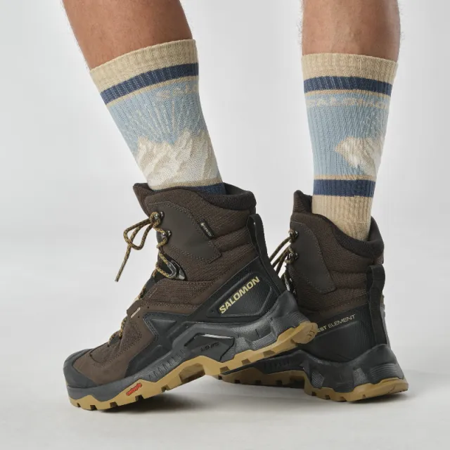 6 - Черевики туристичні SALOMON Quest Element GTX, Коричневий