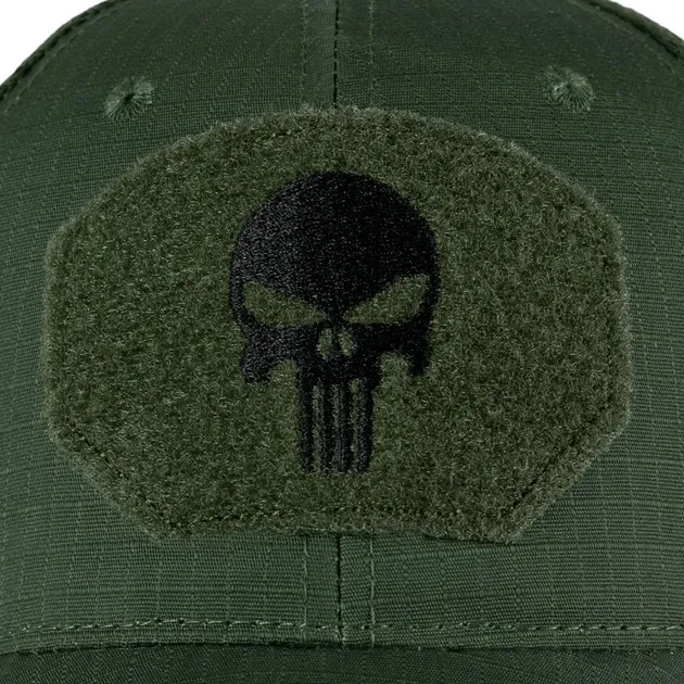 3 - Кепка тактическая «Punisher» Rip-Stop с сеткой. Олива