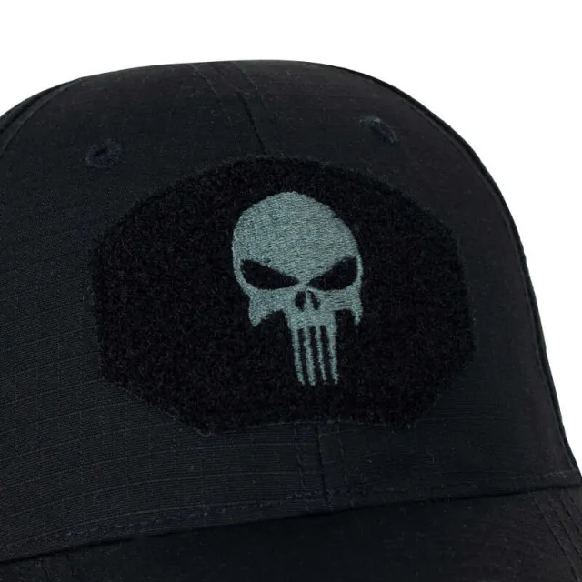 2 - Кепка тактична «Punisher» Rip-Stop. Чорна