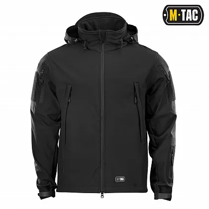 4 - Куртка M-Tac Soft Shell Black. Чорна