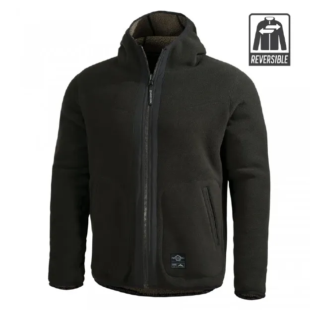 2 - Флісова куртка-кофта Pentagon IANOS SHERPA 2-IN-1. Олива