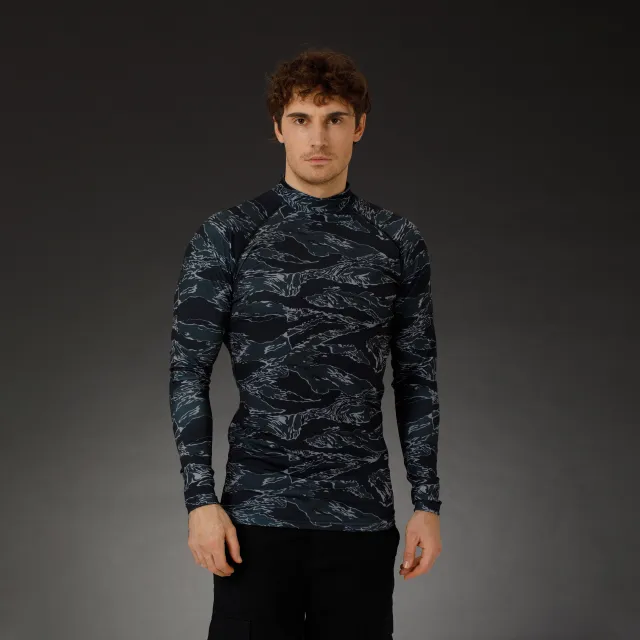 7 - Чоловічий рашгард SPECPROM Black Tiger Stripes Camo