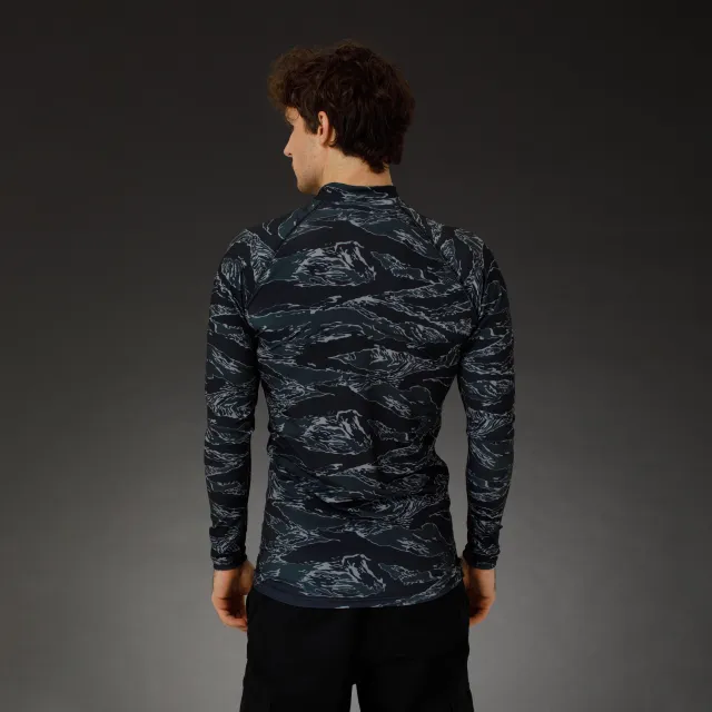 8 - Чоловічий рашгард SPECPROM Black Tiger Stripes Camo
