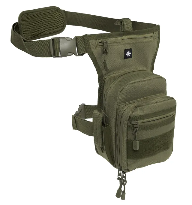 1 - Сумка збройова на стегно Pentagon Max-S 2.0 Gun Thigh Pouch 3,7 л, Олива