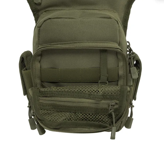 6 - Сумка збройова на стегно Pentagon Max-S 2.0 Gun Thigh Pouch 3,7 л, Олива