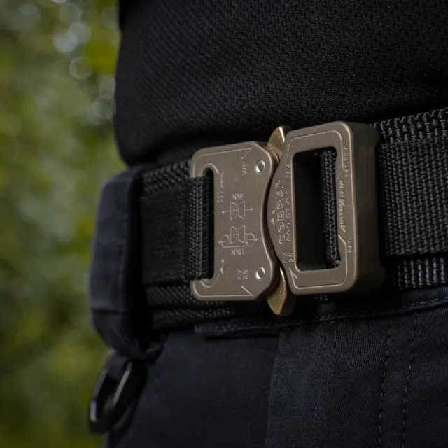 8 - Тактичний ремінь Cobra Buckle Tactical Belt M-Tac. Розмір M/L. Чорний