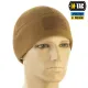 3 - Шапка флисовая M-Tac Watch Cap Elite с Velcro. Койот