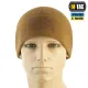 4 - Шапка флисовая M-Tac Watch Cap Elite с Velcro. Койот