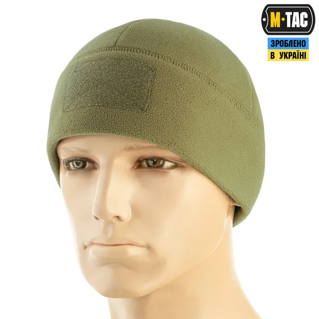 1 - Шапка флисовая M-Tac Watch Cap Elite с Velcro. Хаки