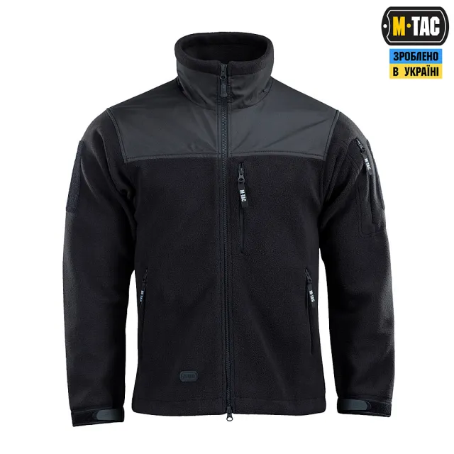 3 - Флісова куртка-кофта M-Tac Alpha Microfleece Gen.II. Чорний