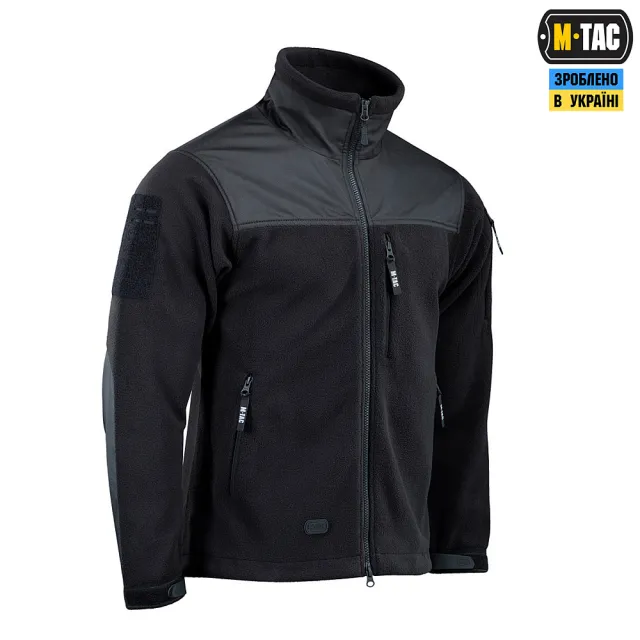2 - Флісова куртка-кофта M-Tac Alpha Microfleece Gen.II. Чорний
