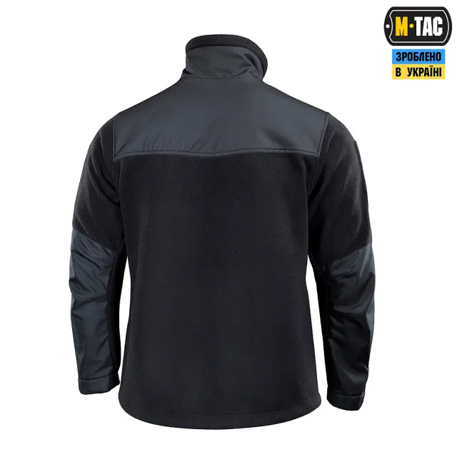 4 - Флісова куртка-кофта M-Tac Alpha Microfleece Gen.II. Чорний