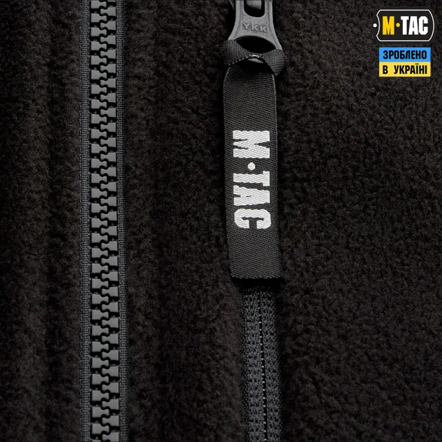 6 - Флісова куртка-кофта M-Tac Alpha Microfleece Gen.II. Чорний