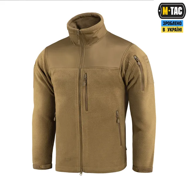 1 - Флісова куртка-кофта M-Tac Alpha Microfleece Gen.II. Койот