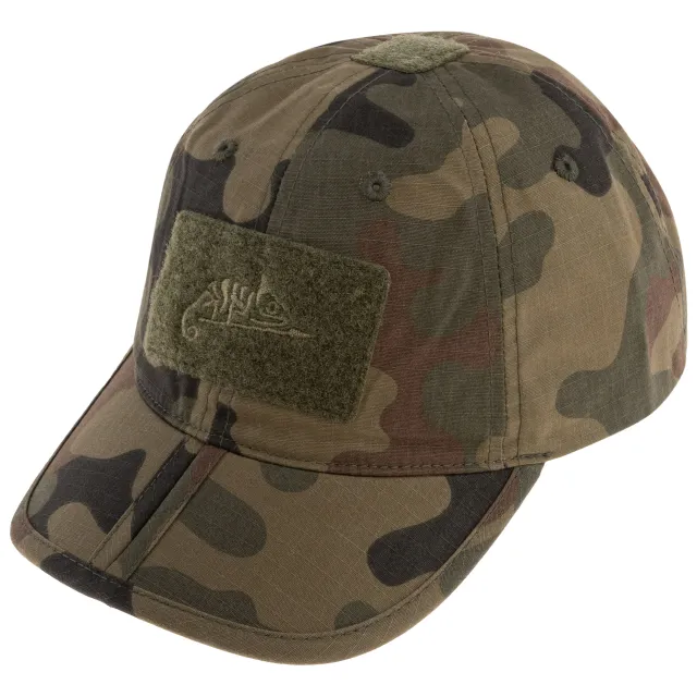 1 - Тактическая кепка Helikon PolyCotton Ripstop складная. Лесная пантера