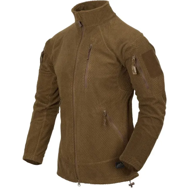 1 - Флісова куртка-кофта Helikon AlphaTactical. Койот