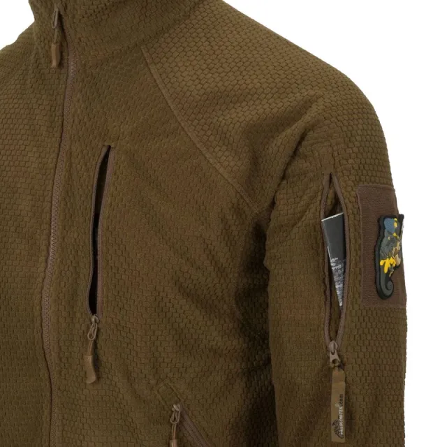 3 - Флісова куртка-кофта Helikon AlphaTactical. Койот