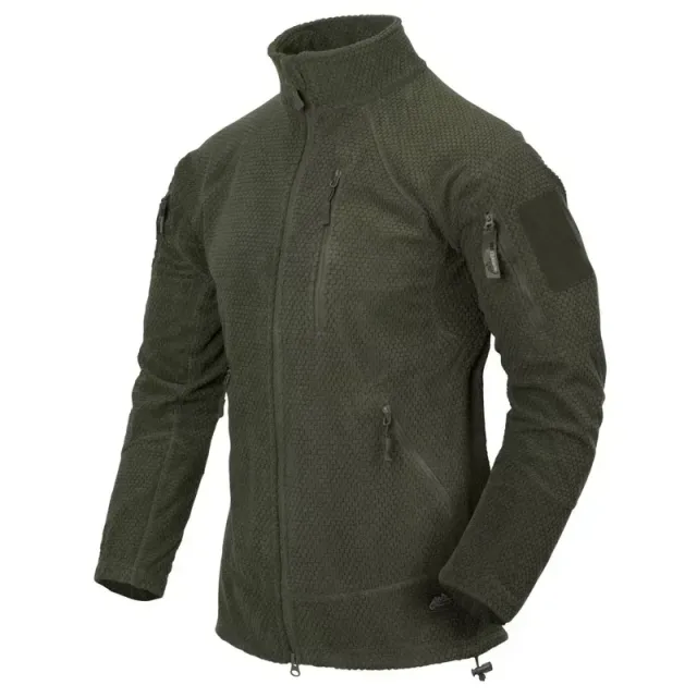 1 - Флісова куртка-кофта Helikon AlphaTactical. Олива