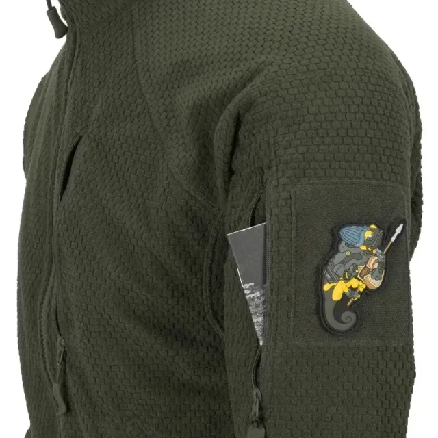 6 - Флісова куртка-кофта Helikon AlphaTactical. Олива