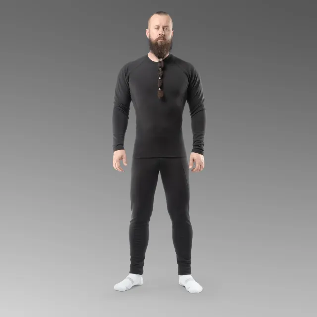 2 - Комплект термобілизни Combatant WARSKIN. Чорний