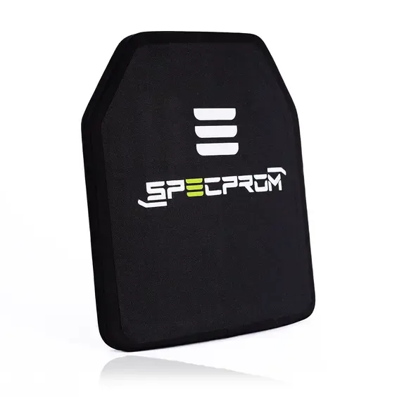 1 - Керамічна бронеплита Sic+PE 6-го класу SPECPROM. Вага 2.4 кг. Розмір 25 на 30 см
