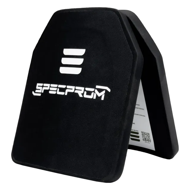 3 - Керамічні бронепластини SPECPROM Sic+PE 6-го класу. Вага 2,3 кг. Розмір 25 на 30 см. Комплект - 2 шт.