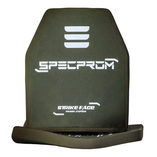 4 - Комплект керамічних бронеплит SPECPROM 5-го класу. Вага 2.49 кг. Розмір 25 на 30 см. Олива. 2 шт.