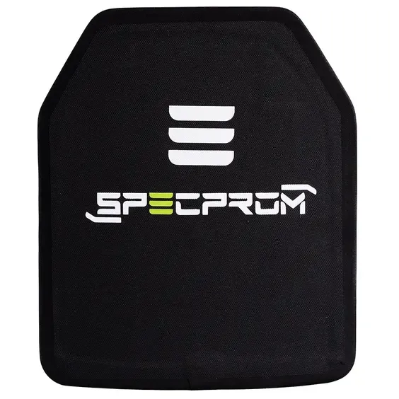 2 - Керамічна бронеплита 6-го класу SPECPROM. Вага 3.7 кг. Розмір 26 на 33 см