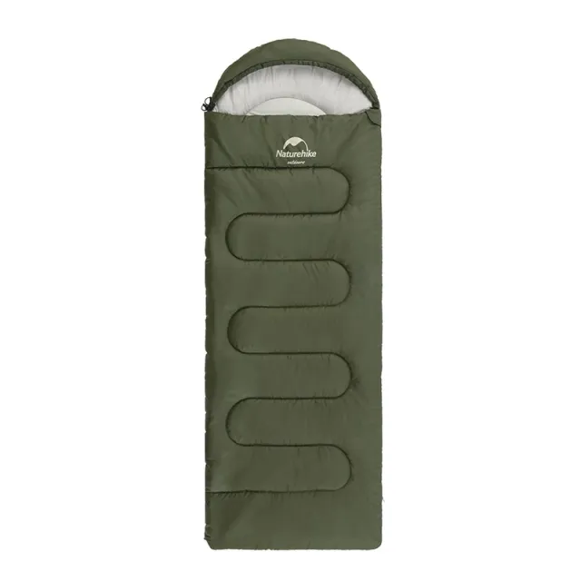 1 - Спальный мешок Naturehike Y150L NH21MSD08 правый. Темно-зеленый