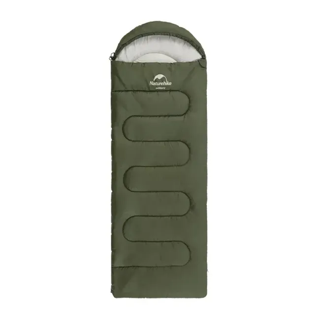 1 - Спальный мешок Naturehike Y150L NH21MSD08 левый. Темно-зеленый