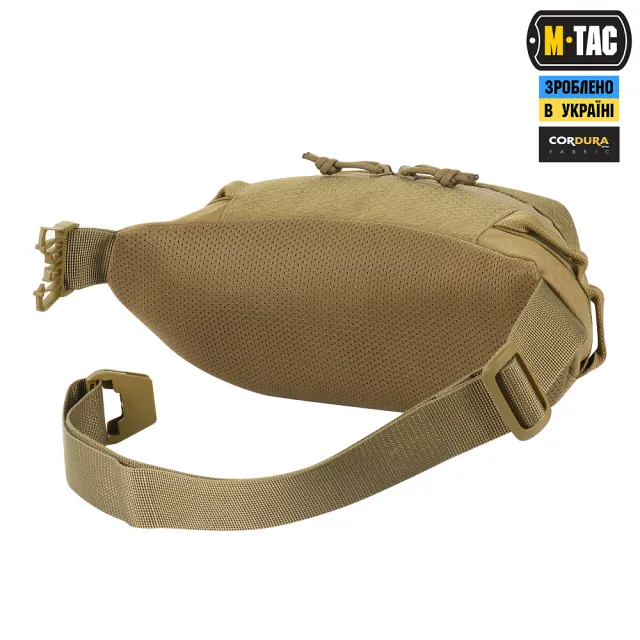 4 - Сумка на пояс M-TAC  Waist Bag Elite Hex. Койот