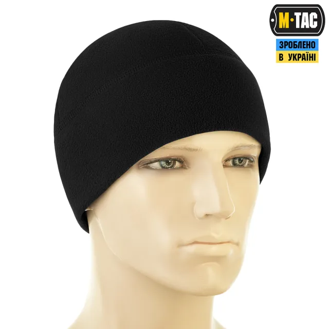 3 - Шапка флісова M-Tac Watch Cap Elite із Slimtex. Чорний