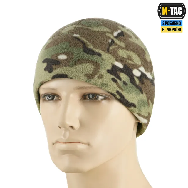 1 - Шапка флісова M-Tac Watch Cap Elite із Slimtex. Мультикам