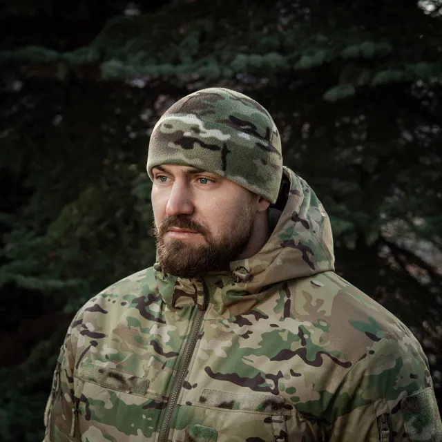 10 - Шапка флісова M-Tac Watch Cap Elite із Slimtex. Мультикам