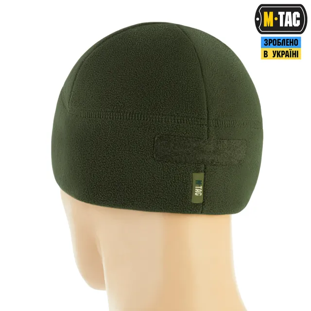 4 - Шапка флісова M-Tac Watch Cap Elite з Velcro. Олива