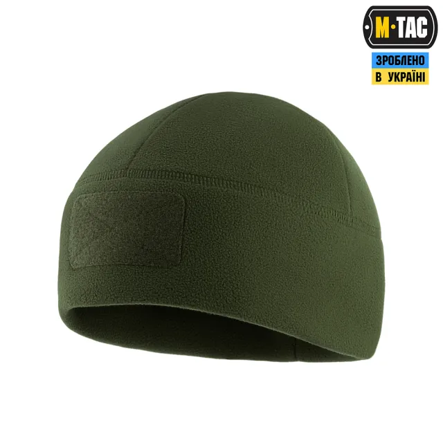 5 - Шапка флісова M-Tac Watch Cap Elite з Velcro. Олива
